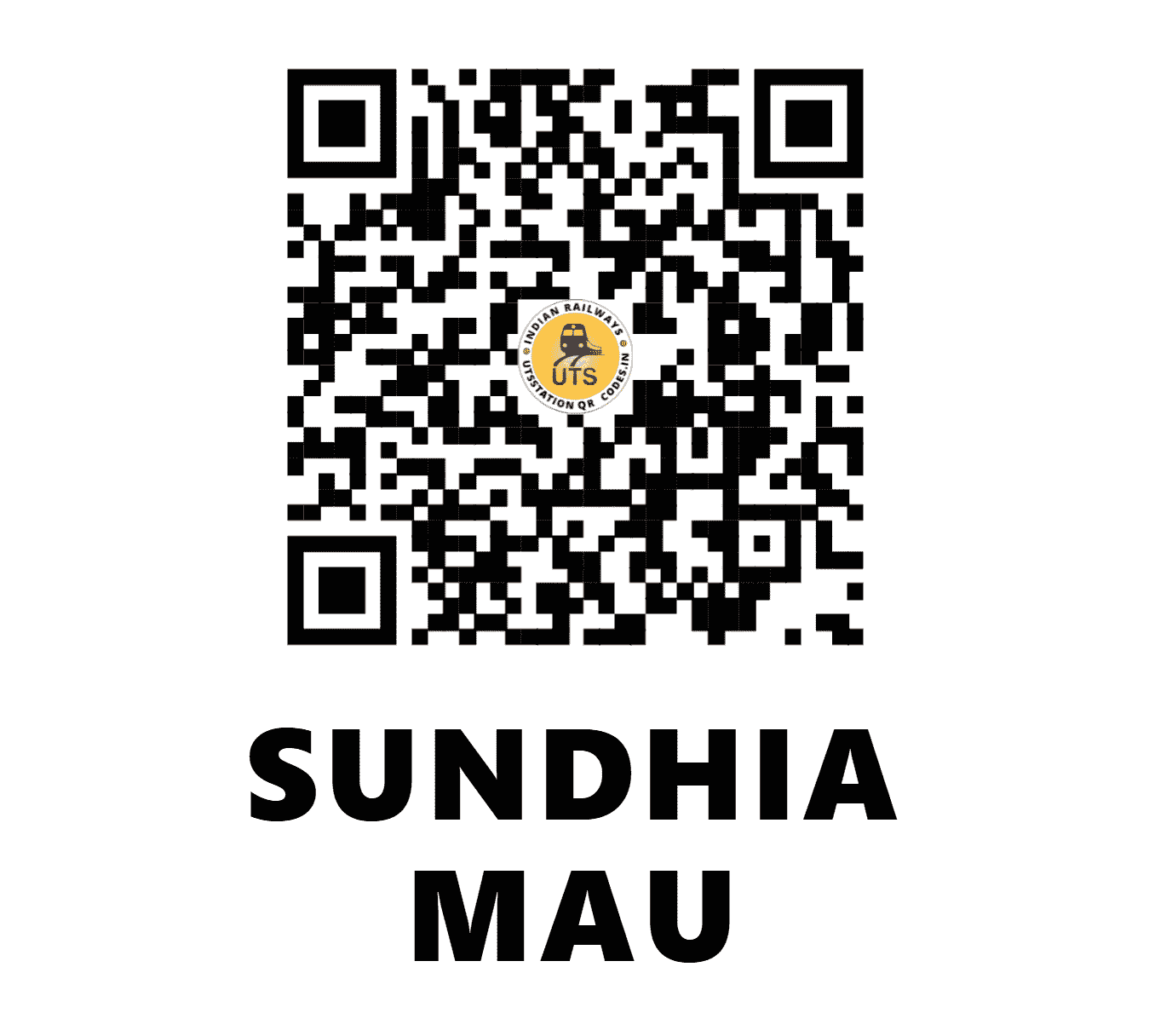 UTS QR Code for SUNDHIA MAU - SDAM (NE - UTTAR PRADESH)